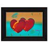 Image 1 : Peter Max- Original Mixed Media "Two Hearts As One"