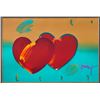Image 2 : Peter Max- Original Mixed Media "Two Hearts As One"