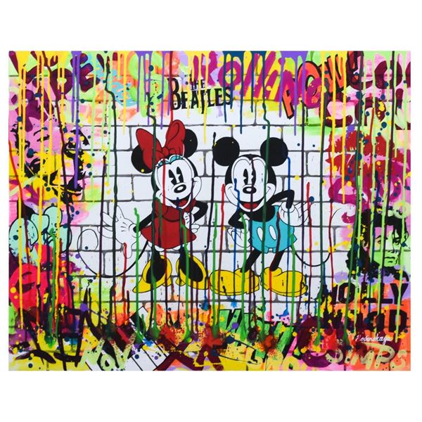 Nastya Rovenskaya- Mixed Media "Mickey & Minnie"