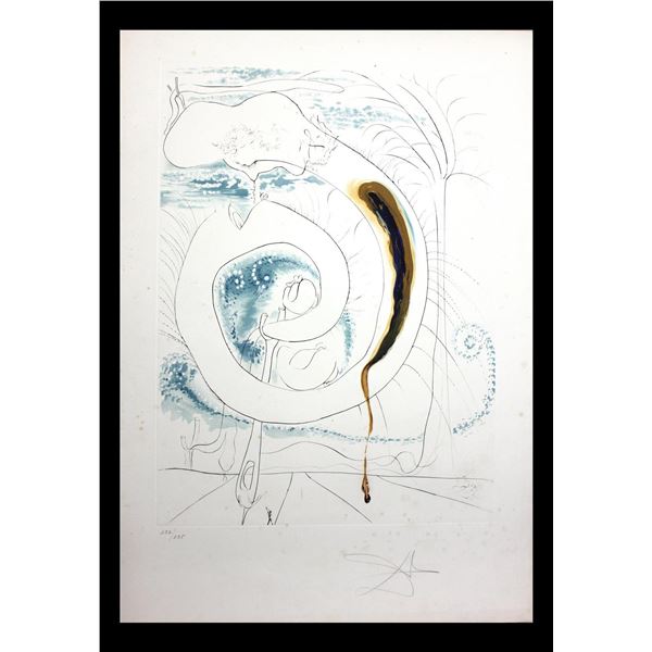 Salvador Dali- Original Engravings with Lithographic Color "The Visceral Circle of the Cosmos"