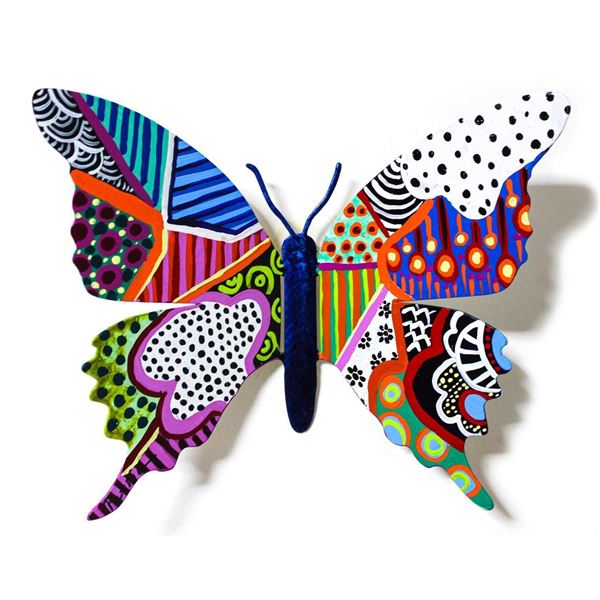 Patricia Govezensky- Original Painting on Cutout Steel "Butterfly CLI"