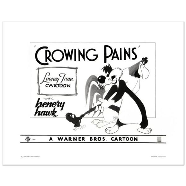 "Crowing Pains with Sylvester" Limited Edition Giclee from Warner Bros., Numbered with Hologram Seal