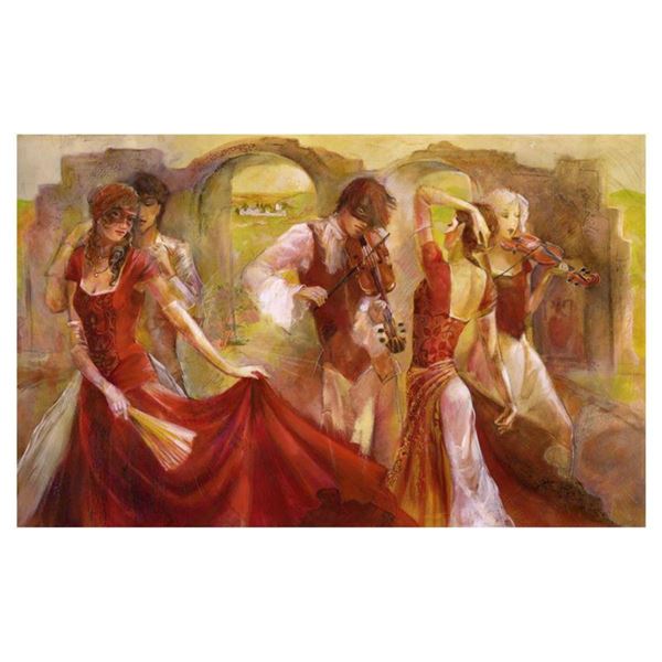 Lena Sotskova, "Midsummer Dream" Hand Signed, Artist Embellished Limited Edition Giclee on Canvas wi