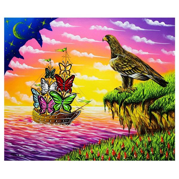 Eugene Poliarush- Original Oil on Canvas "Sunset Arrival"