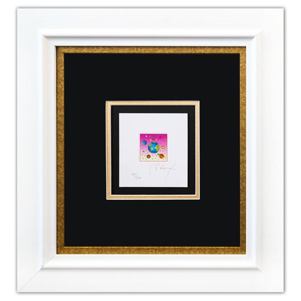Peter Max- Original Lithograph "Cosmic Runner with Planets (Mini)"