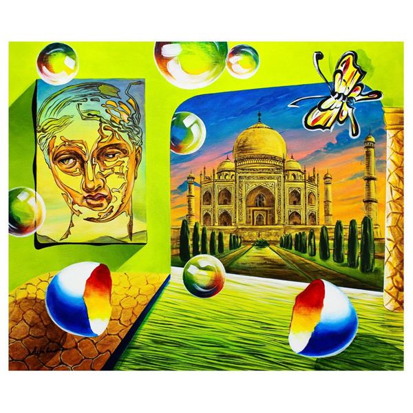 Alexander Astahov- Original Oil on Canvas "Taj Mahal view"