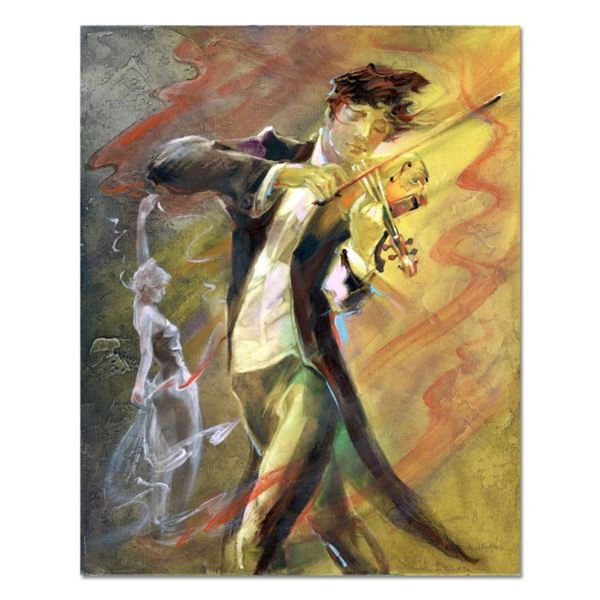 Lena Sotskova, "Allegro II" Original Painting, Oil on Canvas. Hand Signed and with COA.