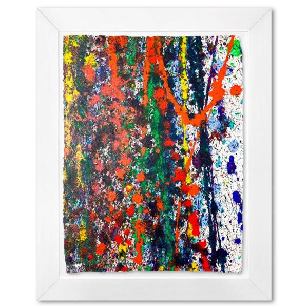 Wyland, "Coral Reef 10" Framed Original Watercolor Painting Hand Signed with Letter of Authenticity.