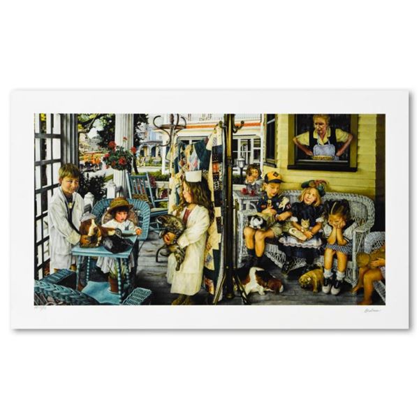 Susan Brabeau, "Front Porch Vet" Limited Edition Seriolithogrpah, Numbered and Hand Signed with Lett