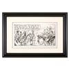 Image 1 : Bizarro, "Safety in the Old West" is a Framed Original Pen & Ink Drawing by Dan Piraro, Hand Signed 