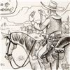 Image 2 : Bizarro, "Safety in the Old West" is a Framed Original Pen & Ink Drawing by Dan Piraro, Hand Signed 
