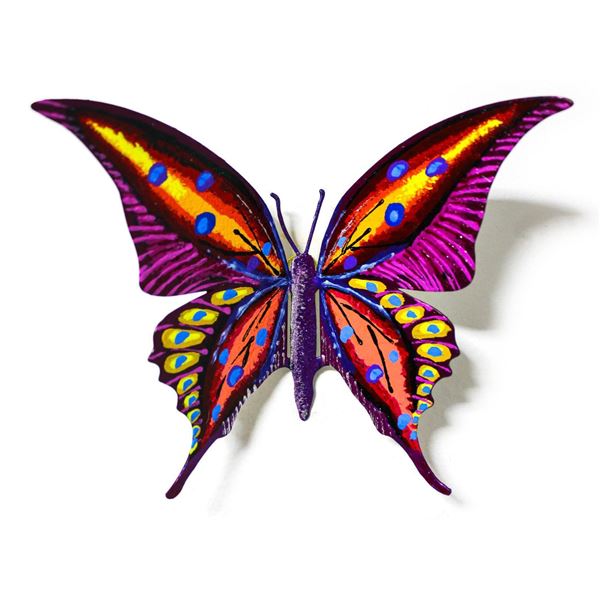 Patricia Govezensky- Original Painting on Cutout Steel "Butterfly CXLV"