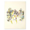 Image 1 : George Crionas (1925-2004), "Tennis Bum" Hand Embellished Limited Edition Lithograph, Numbered and H