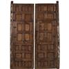 Image 2 : PAIR OF MATCHED CEDAR MEXICAN COLONIAL DOORS. Th