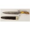Image 1 : A Hassam of Boston Fighting Knife and Scabbard