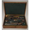 Image 1 : MATCHED PAIR OF CASED PERCUSSION DUELING PISTOLS 
