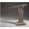 Image 1 : PRIMITIVE WAGON JACK: Wood and iron; internal l