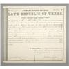 Image 1 : A Republic of Texas Debt Certificate from 1854