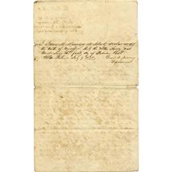 BAXTER COUNTY, TEXAS RARE EARLY SURVEY 1838 This