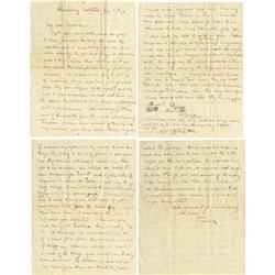 CHARLES SCHREYVOGEL WESTERN ARTIST AUTOGRAPH LET