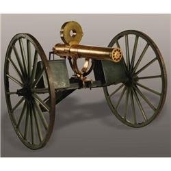 A Model 1883 45-70 Gatling Gun on its original c 