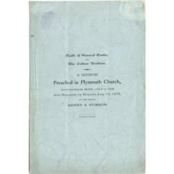 DEATH OF GENERAL CUSTER & THE INDIAN PROBLEM 187