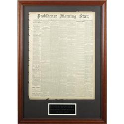 NEWSPAPER ARTICLE “LAST BATTLE OF GENERAL CUSTER 