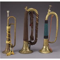 LOT OF THREE BUGLES.1) Early to mid-20th Century