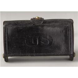 1ST PATTERN McKEEVERS CARTRIDGE BOX. Flat sided