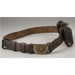 CIVIL WAR VINTAGE BELT AND BUCKLE WITH LATER McK