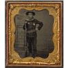 Image 1 : INDIAN WARS CALVARY TROOPER- 1/6th PLATE TINTYPE