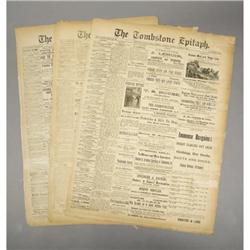 LOT OF (3) “THE TOMBSTONE EPITAPH” ARIZONA NEWSP