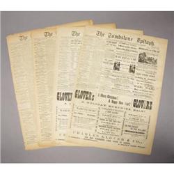 LOT OF (4) “THE TOMBSTONE EPITAPH” ARIZONA NEWSP
