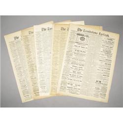 LOT OF (5) “THE TOMBSTONE EPITAPH” ARIZONA NEWSP