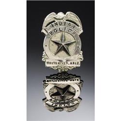 WHITERIVER, ARIZONA INDIAN POLICE BADGE