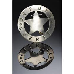 DEPUTY SHERIFF CIRCLE-STAR BADGE - ca.1900.
