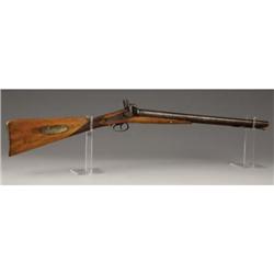 DOUBLE-BARREL PERCUSSION SHOTGUN 