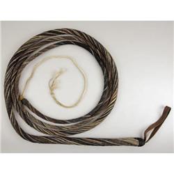 CONTEMPORARY HITCHED HORSEHAIR WHIP: 12' Priso