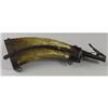Image 1 : POWDER HORN WITH BELTHOOK. Manufactured in the m