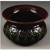 Image 1 : LADIES CERAMIC SPITOON: Brown with green accent