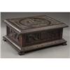 Image 2 : An Intricately Carved Walnut Cuban Cigar Box Th
