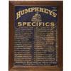 Image 1 : HUMPHREY'S SPECIFICS CABINET DOOR Lithographed t