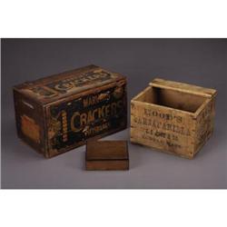 LOT OF COUNTRY STORE BASKETS:a) “Hood's Sarsapar