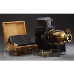 MAGIC LANTERN AND COLLECTION OF SOUTHWEST SLIDES