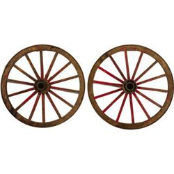 Red river cart wheels These could have been off