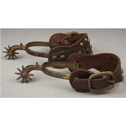 CLASSIC DROP SHANK COWBOY SPURS BY A. BVERMANN