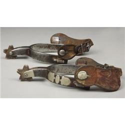 MCCHESNEY SHIELD PATTERN TEXAS SPURS. Circa 1930