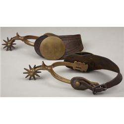 AUGUST BUERMANA SPURS WITH MARKED STRAPS