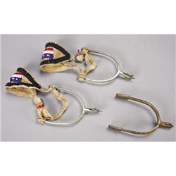 NICKLE RIDING SPURS. Circa 1900