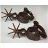 Image 1 : LARGE MEXICAN SPURS WITH 4 ROWELS. Circa 1930s